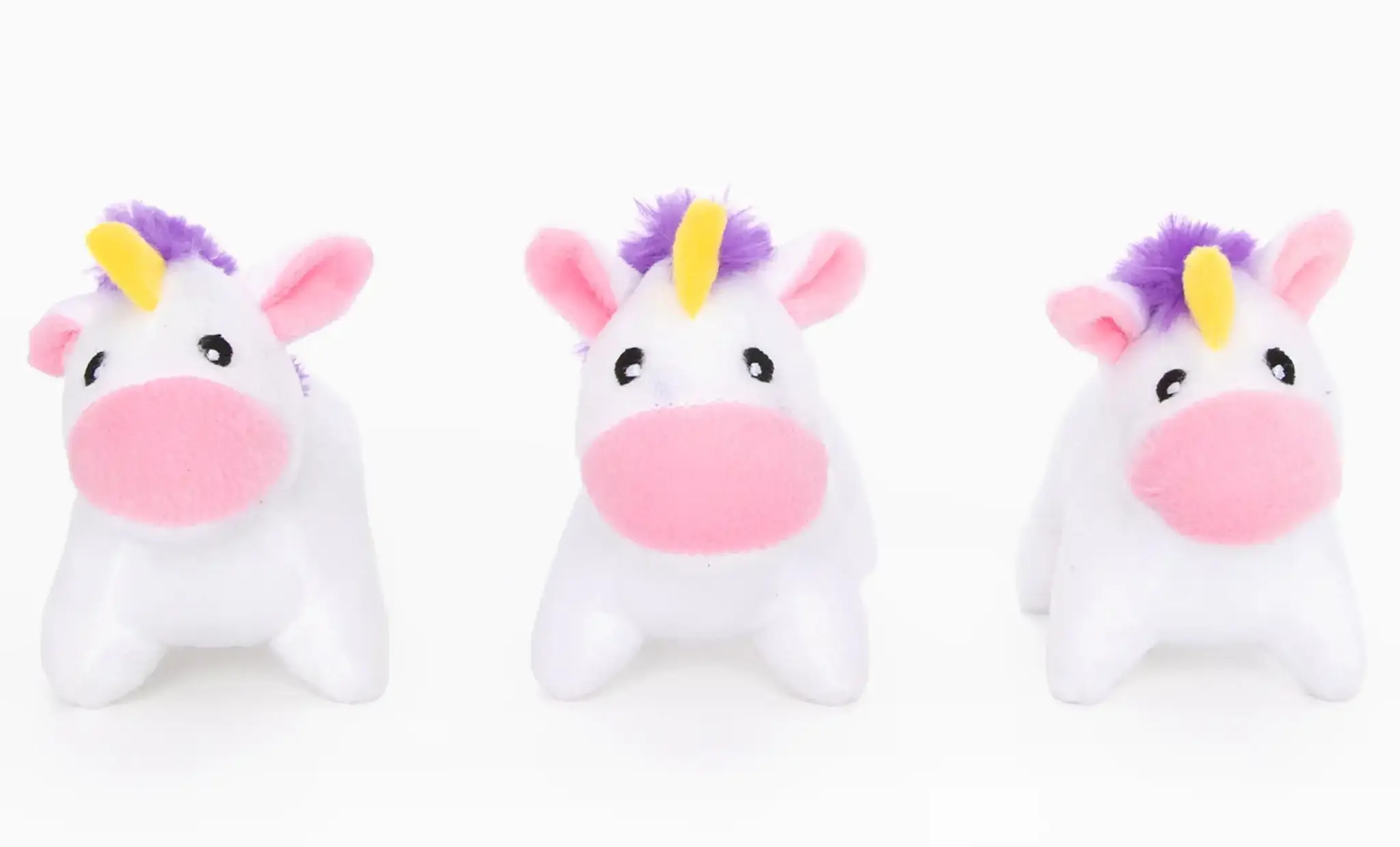 ZippyPaws Miniz 3-Pack Unicorns