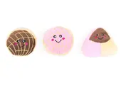 ZippyPaws Miniz 3-Pack Pan Dulce