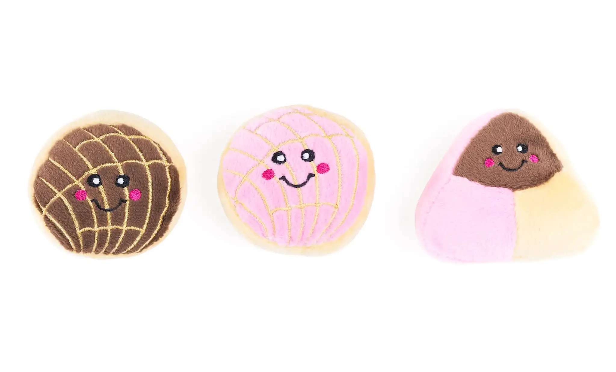 ZippyPaws Miniz 3-Pack Pan Dulce