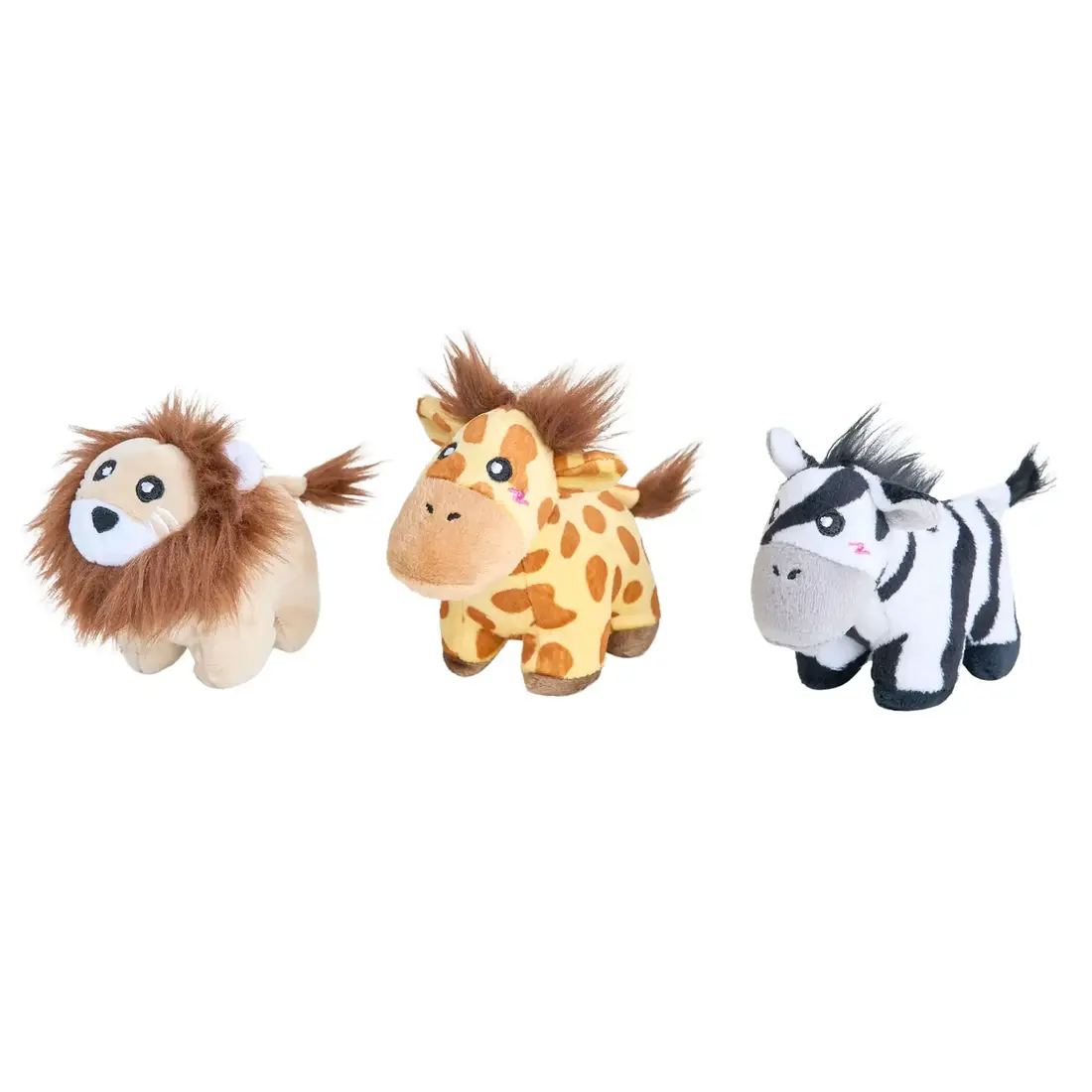 ZippyPaws Miniz 3-Pack Jungle Safari