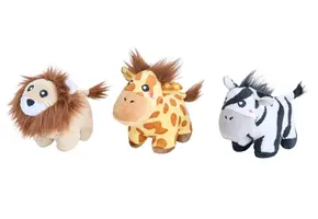 ZippyPaws Miniz 3-Pack Jungle Safari