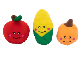 ZippyPaws Miniz 3-Pack Fall Harvest
