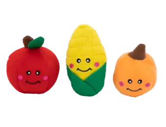 ZippyPaws Miniz 3-Pack Fall Harvest