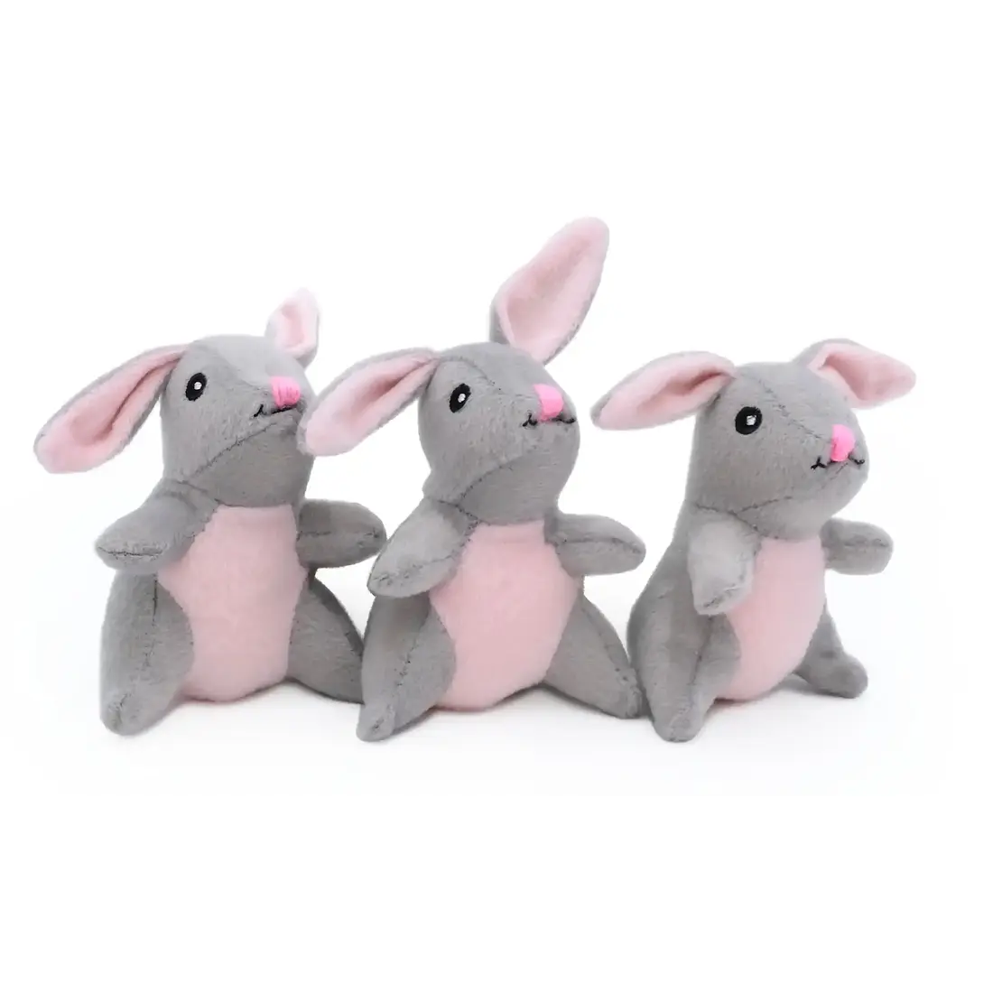 ZippyPaws Miniz 3-Pack Bunnies