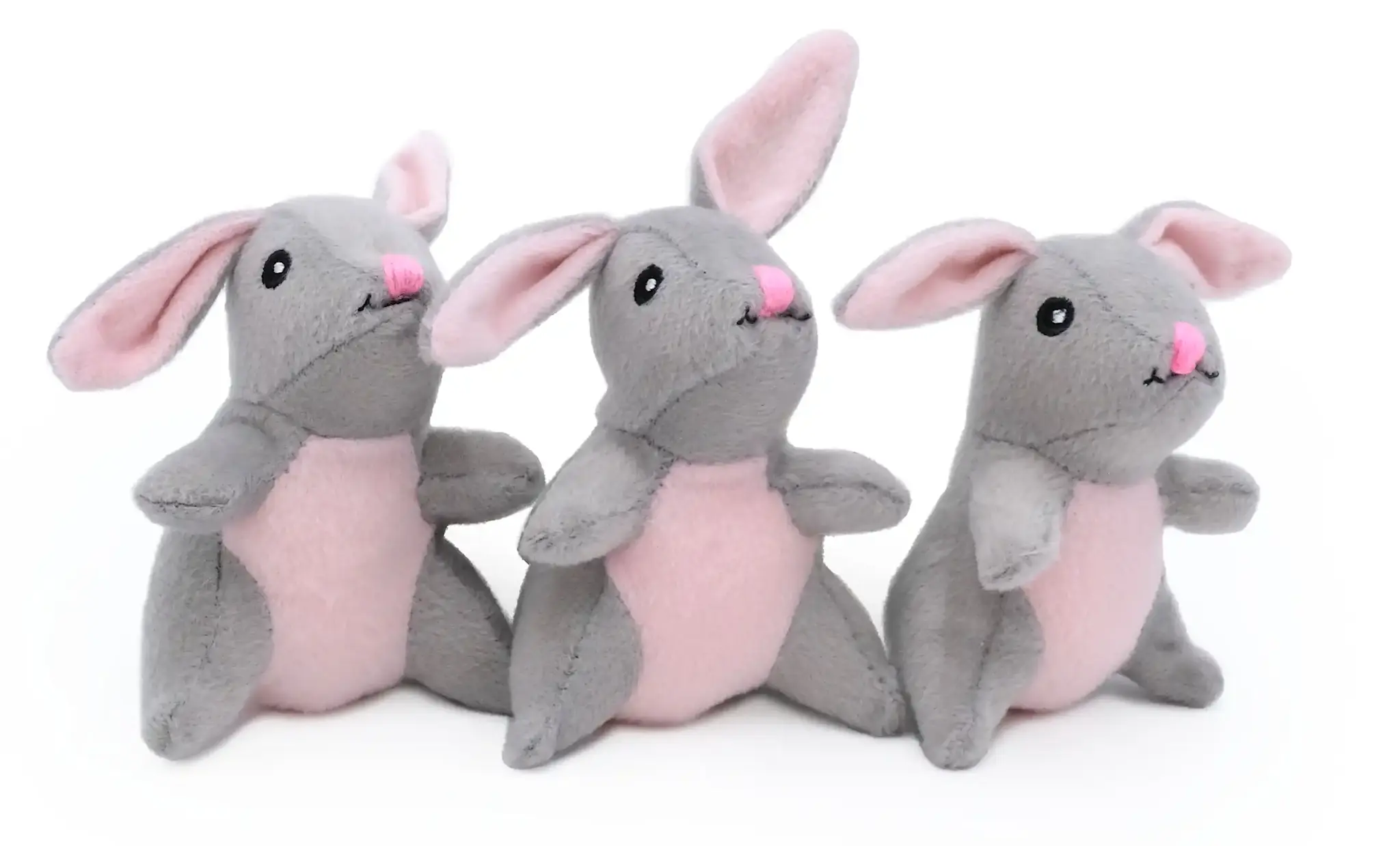 ZippyPaws Miniz 3-Pack Bunnies