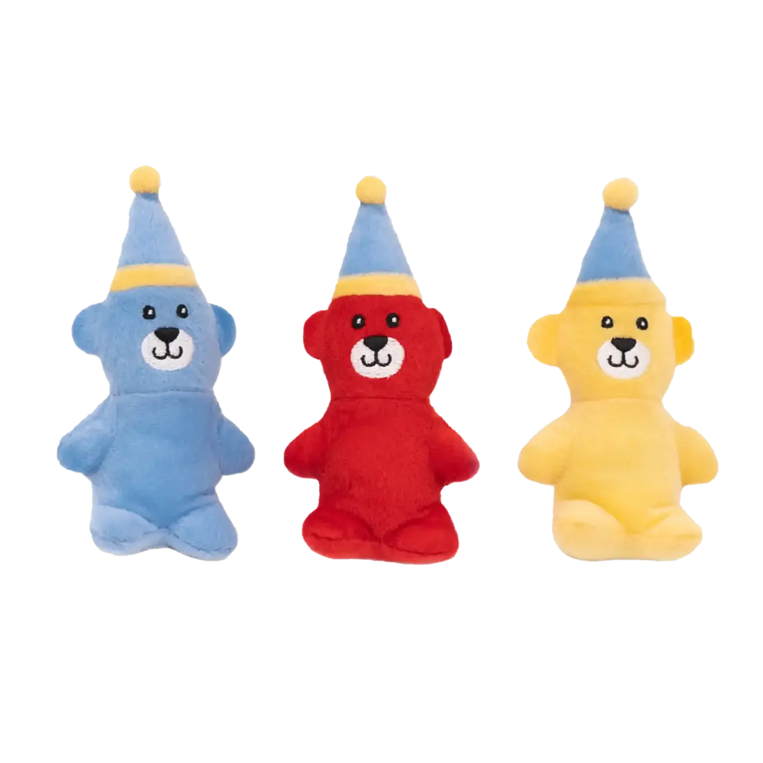 ZippyPaws Miniz 3-Pack Birthday Bears