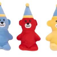 ZippyPaws Miniz 3-Pack Birthday Bears