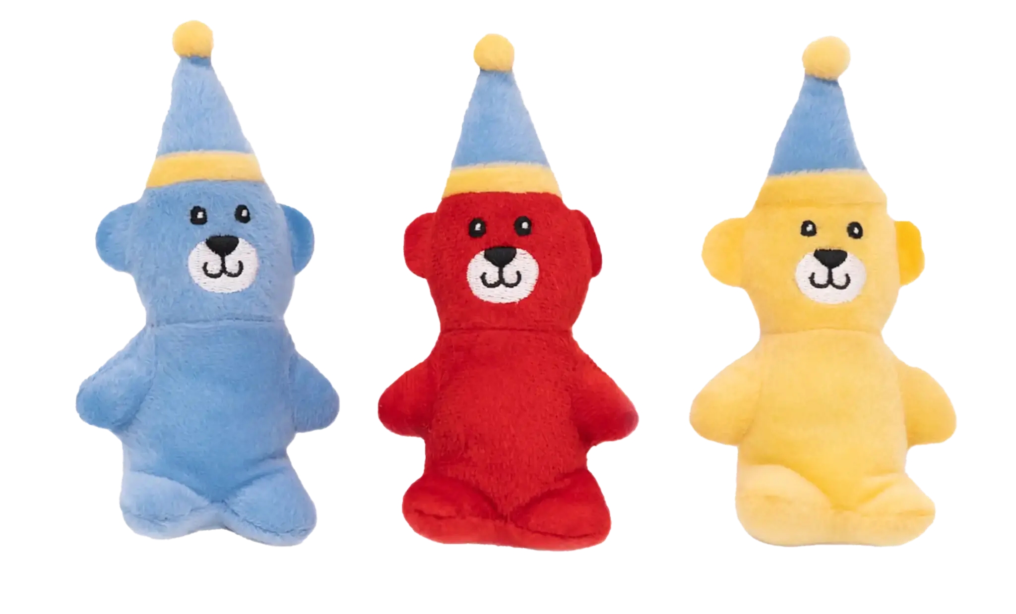 ZippyPaws Miniz 3-Pack Birthday Bears