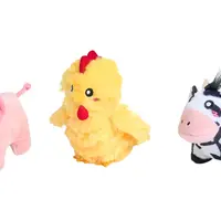 ZippyPaws Miniz 3-Pack Barnyard Friends