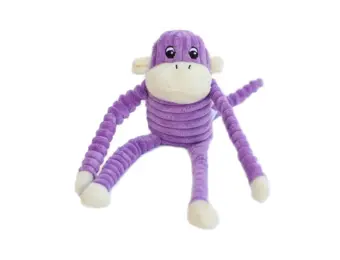 ZippyPaws Spencer the Crinkle Monkey Small Purple