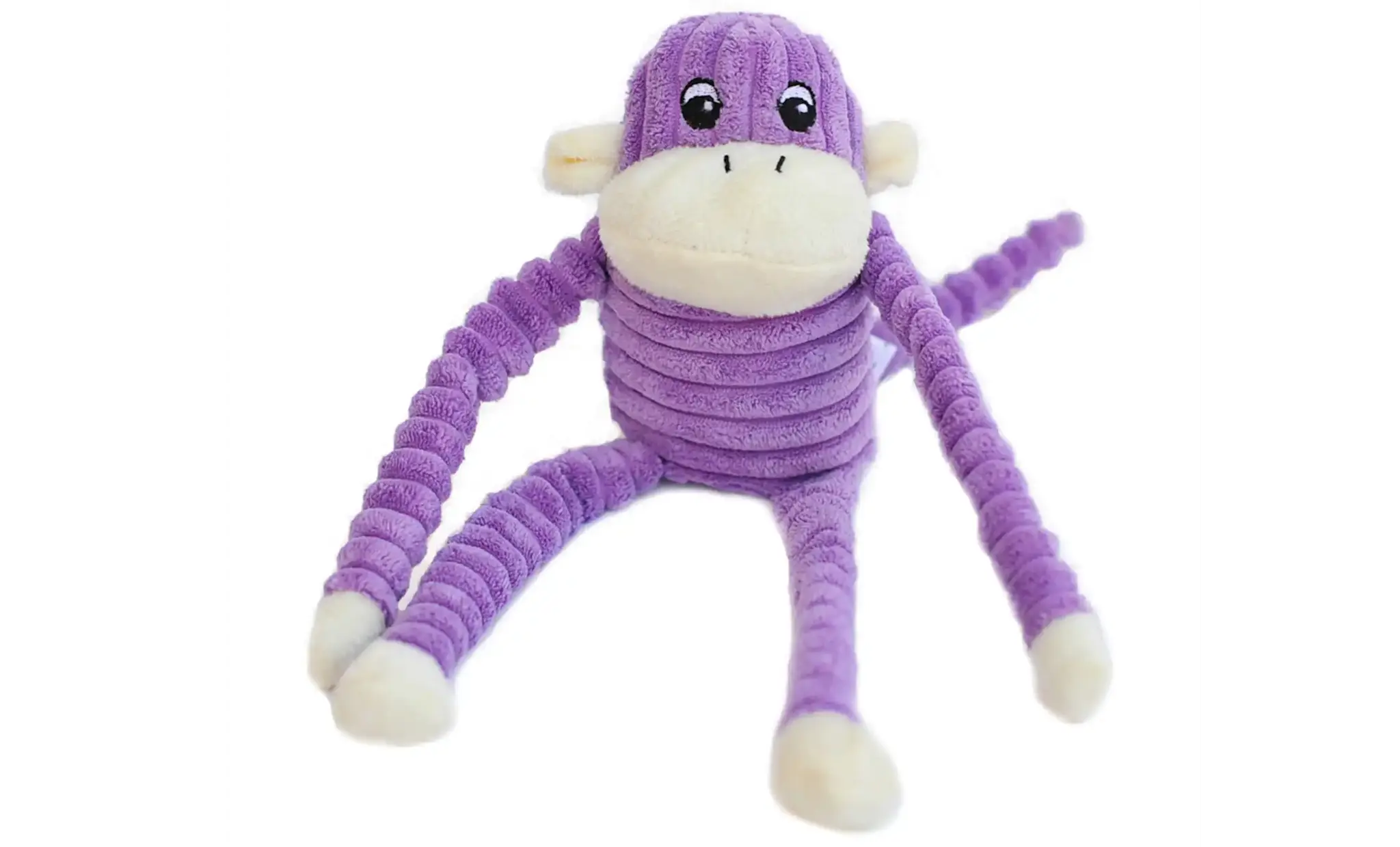 ZippyPaws Spencer the Crinkle Monkey Small Purple
