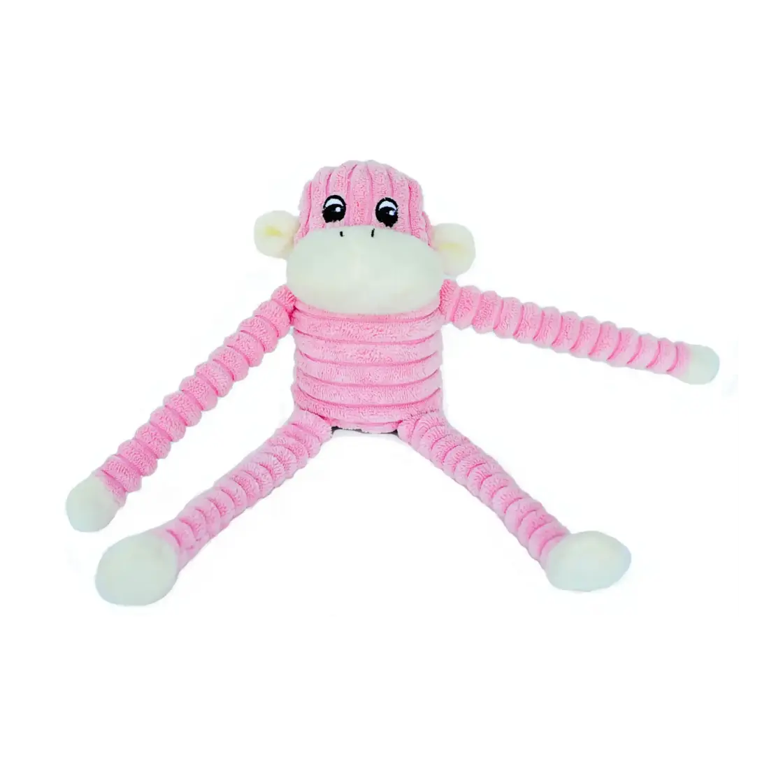 ZippyPaws Spencer the Crinkle Monkey Small Pink