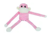ZippyPaws Spencer the Crinkle Monkey Small Pink