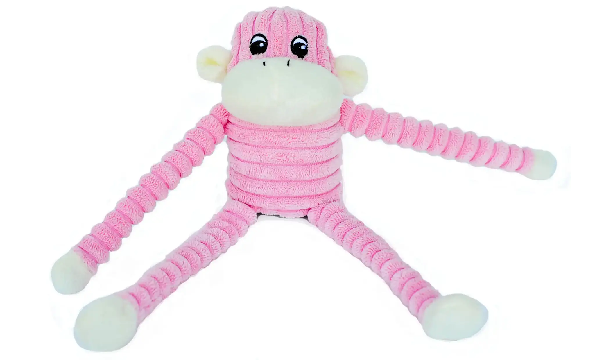 ZippyPaws Spencer the Crinkle Monkey Small Pink