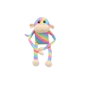 ZippyPaws Spencer the Crinkle Monkey Large Rainbow