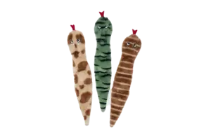 ZippyPaws Skinny Peltz 3-Pack Large – Desert Snakes