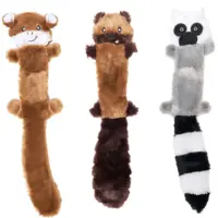 ZippyPaws Skinny Peltz Chipmunk, Lemur, Monkey Large – Set of 3