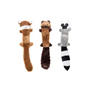 ZippyPaws Skinny Peltz Chipmunk, Lemur, Monkey Large – Set of 3