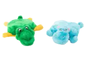 ZippyPaws Squeakie Pad 2-Pack – Hippo & Alligator