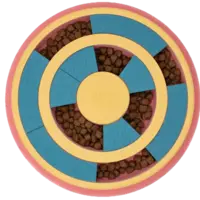 ZippyPaws SmartyPaws Puzzler Feeder Bowl – Wagging Wheel