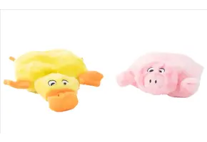 ZippyPaws Squeakie Pad 2-Pack – Duck & Pig