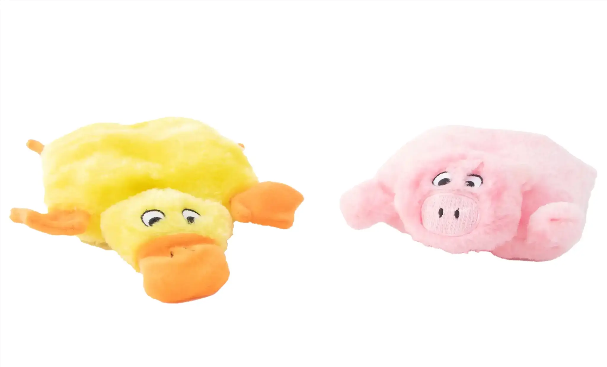 ZippyPaws Squeakie Pad 2-Pack – Duck & Pig