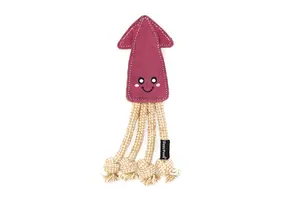 ZippyPaws EcoZippy Suede and Rope Buddies - Squid
