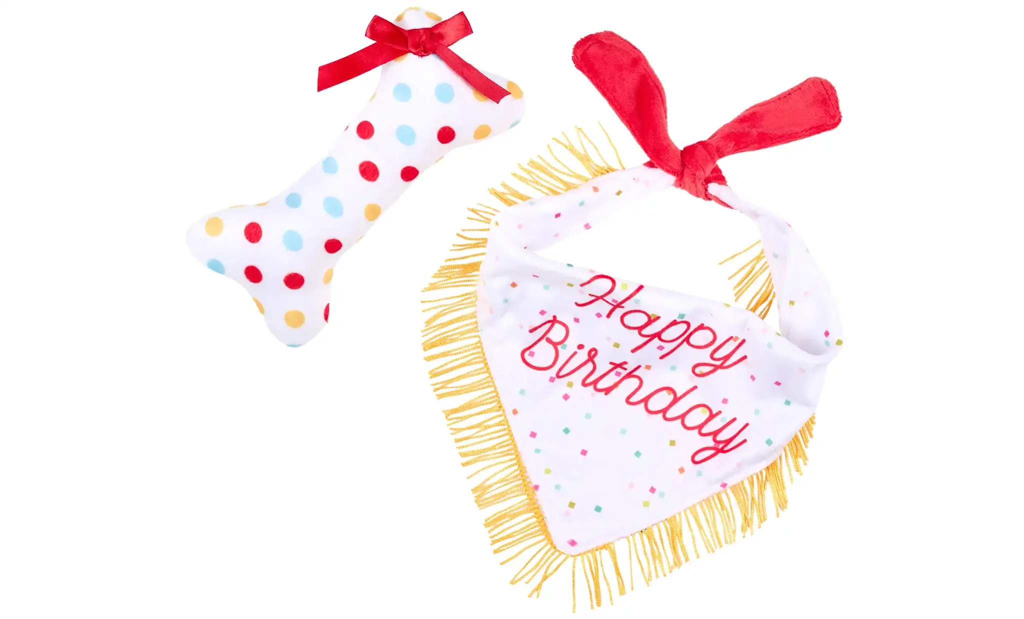 ZippyPaws Birthday Bandana and Bone 2-pack
