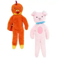 ZippyPaws Fluffy Peltz – Pig and Chicken