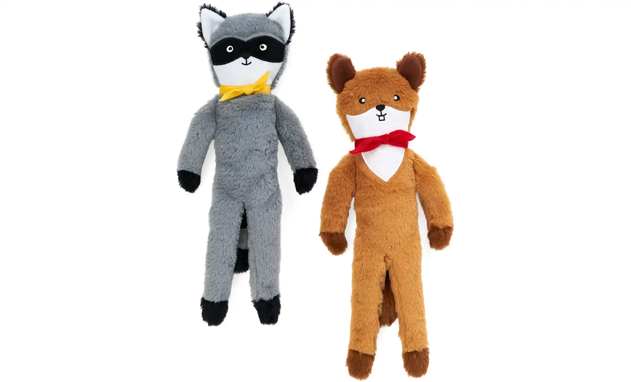 ZippyPaws Fluffy Peltz – Squirrel and Raccoon