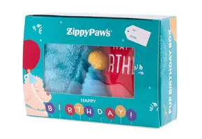 ZippyPaws Pup Birthday Box Blue