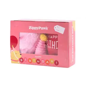 ZippyPaws Pup Birthday Box Pink
