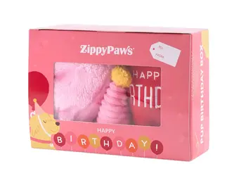 ZippyPaws Pup Birthday Box Pink
