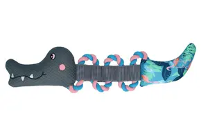 Coolpets Pull Me! Crocky Rope Flamingo