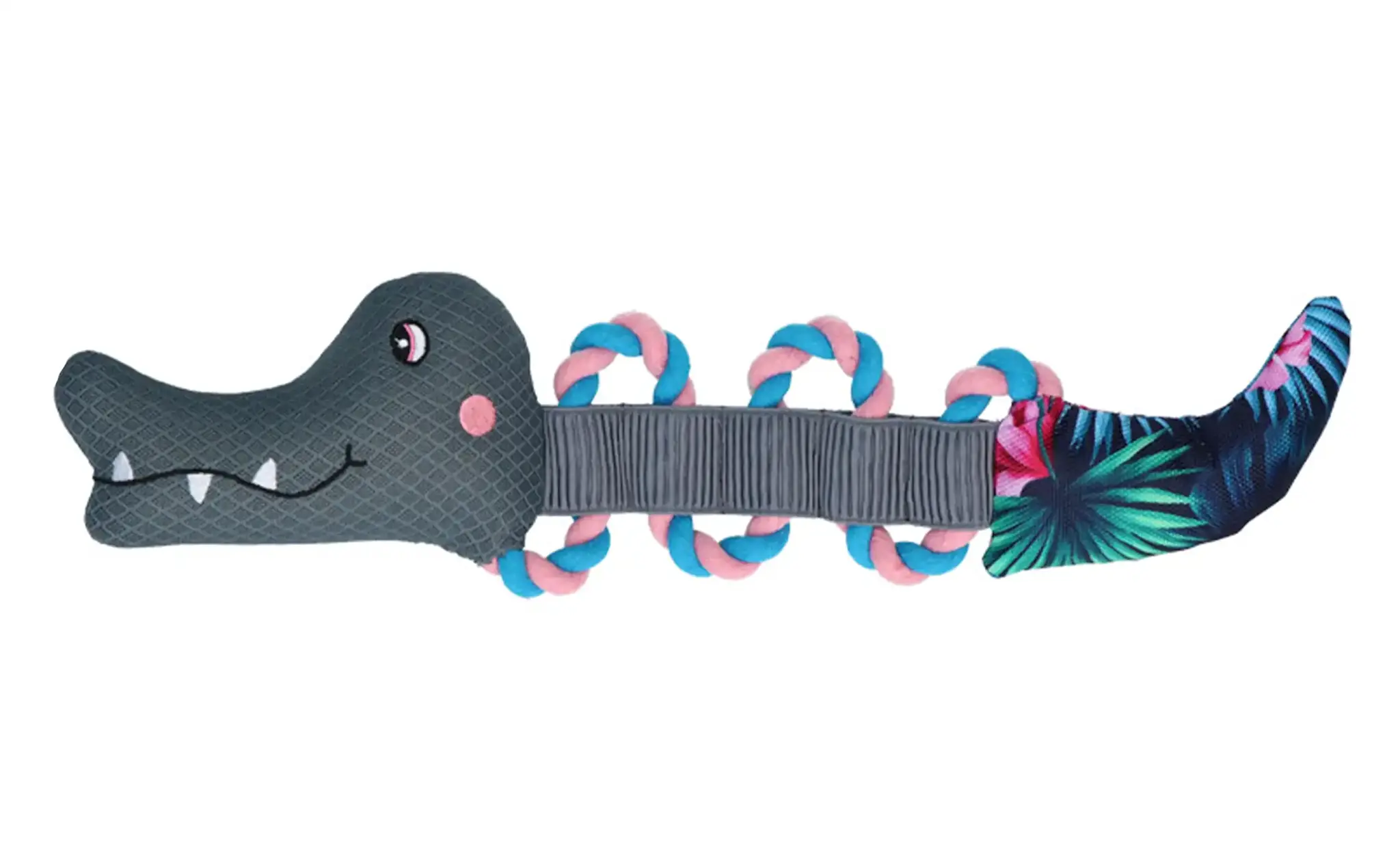 Coolpets Pull Me! Crocky Rope Flower