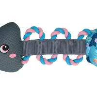 Coolpets Pull Me! Fishy Rope Flamingo