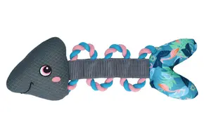 Coolpets Pull Me! Fishy Rope Flamingo