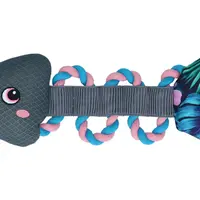 Coolpets Pull Me! Fishy Rope Flower