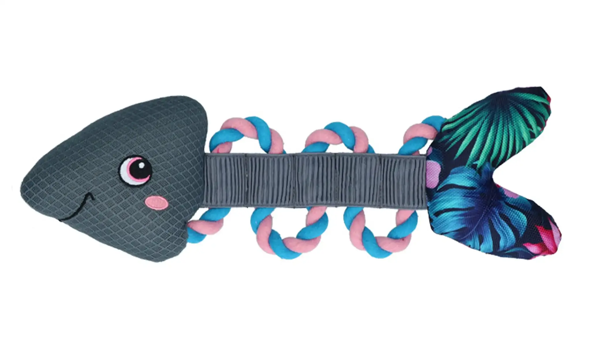 Coolpets Pull Me! Fishy Rope Flower