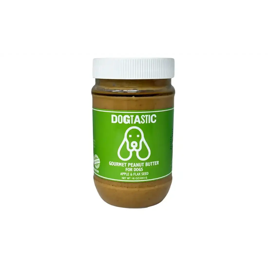 Dogtastic Peanut Butter for Dogs Apple & Flax Seed