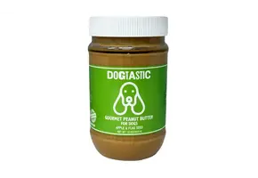 Dogtastic Peanut Butter for Dogs Apple & Flax Seed