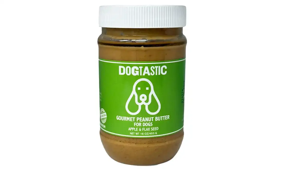 Dogtastic Peanut Butter for Dogs Apple & Flax Seed