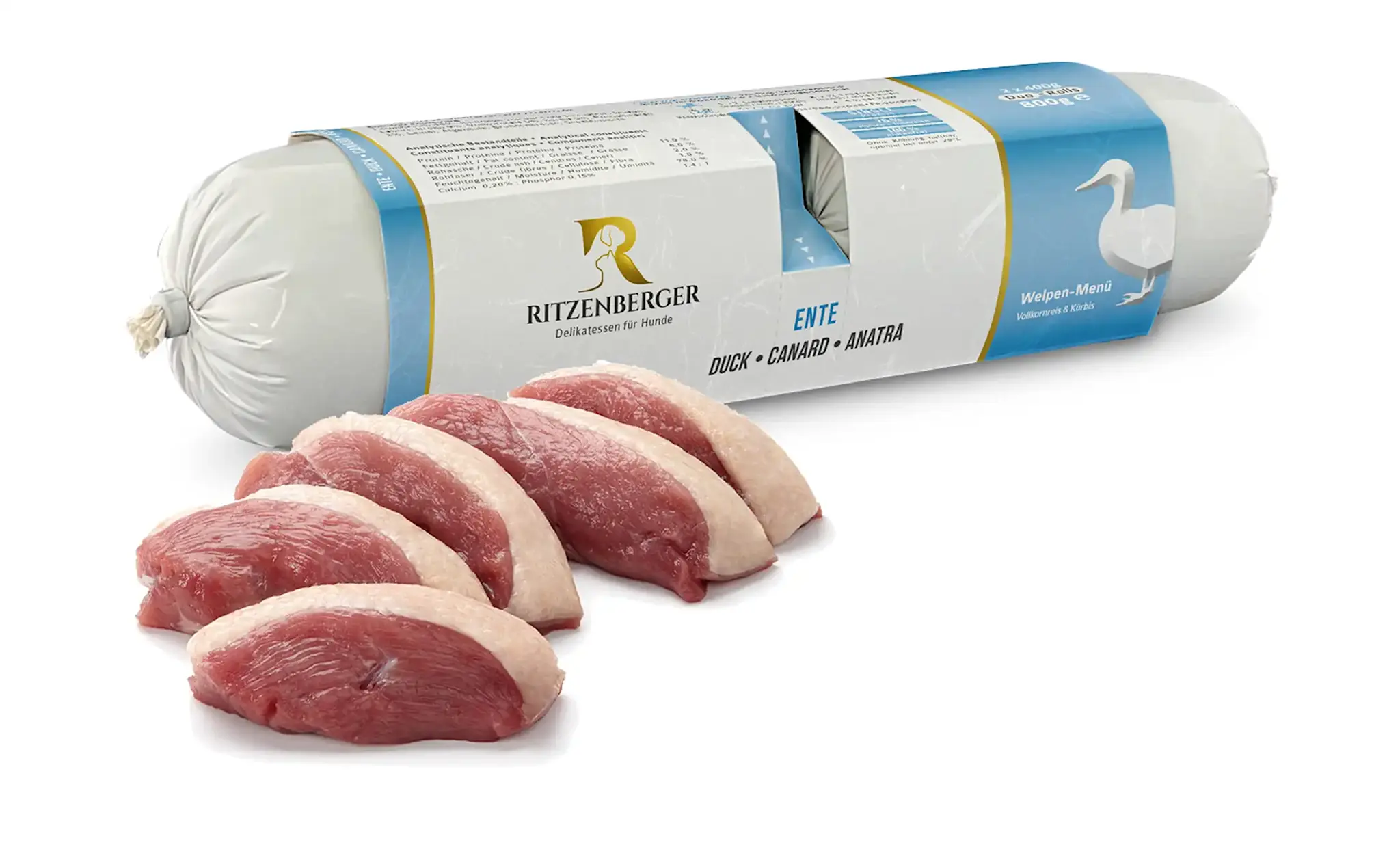 Ritzenberger Puppy Eend met Pompoenrijst