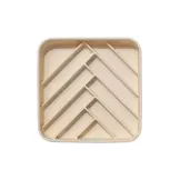 Dogged Chevron Slowfeeder Bowl