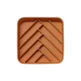 Dogged Chevron Slowfeeder Bowl