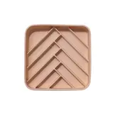 Dogged Chevron Slowfeeder Bowl