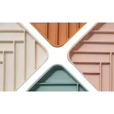 Dogged Chevron Slowfeeder Bowl