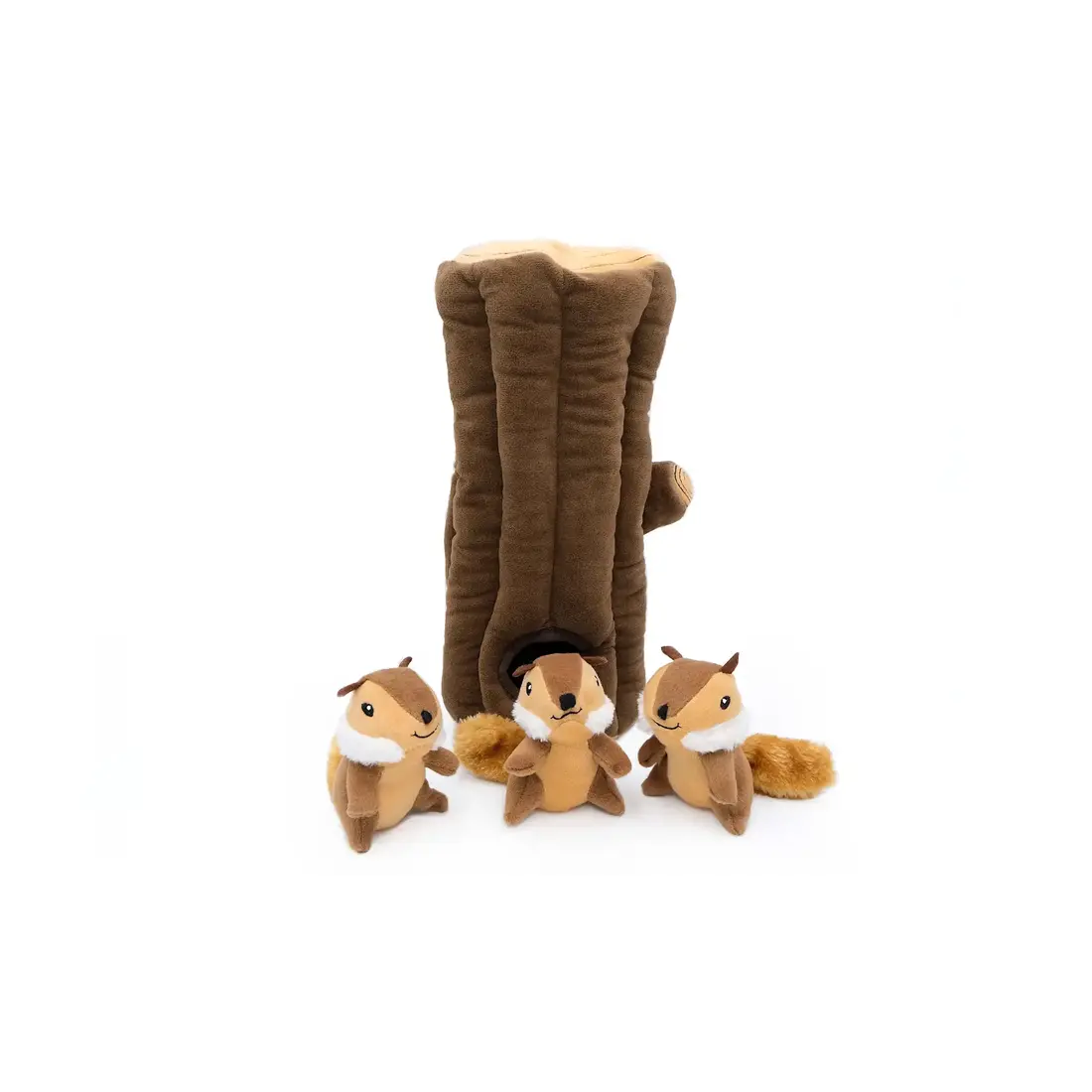 ZippyPaws Burrow Log with Chipmunks