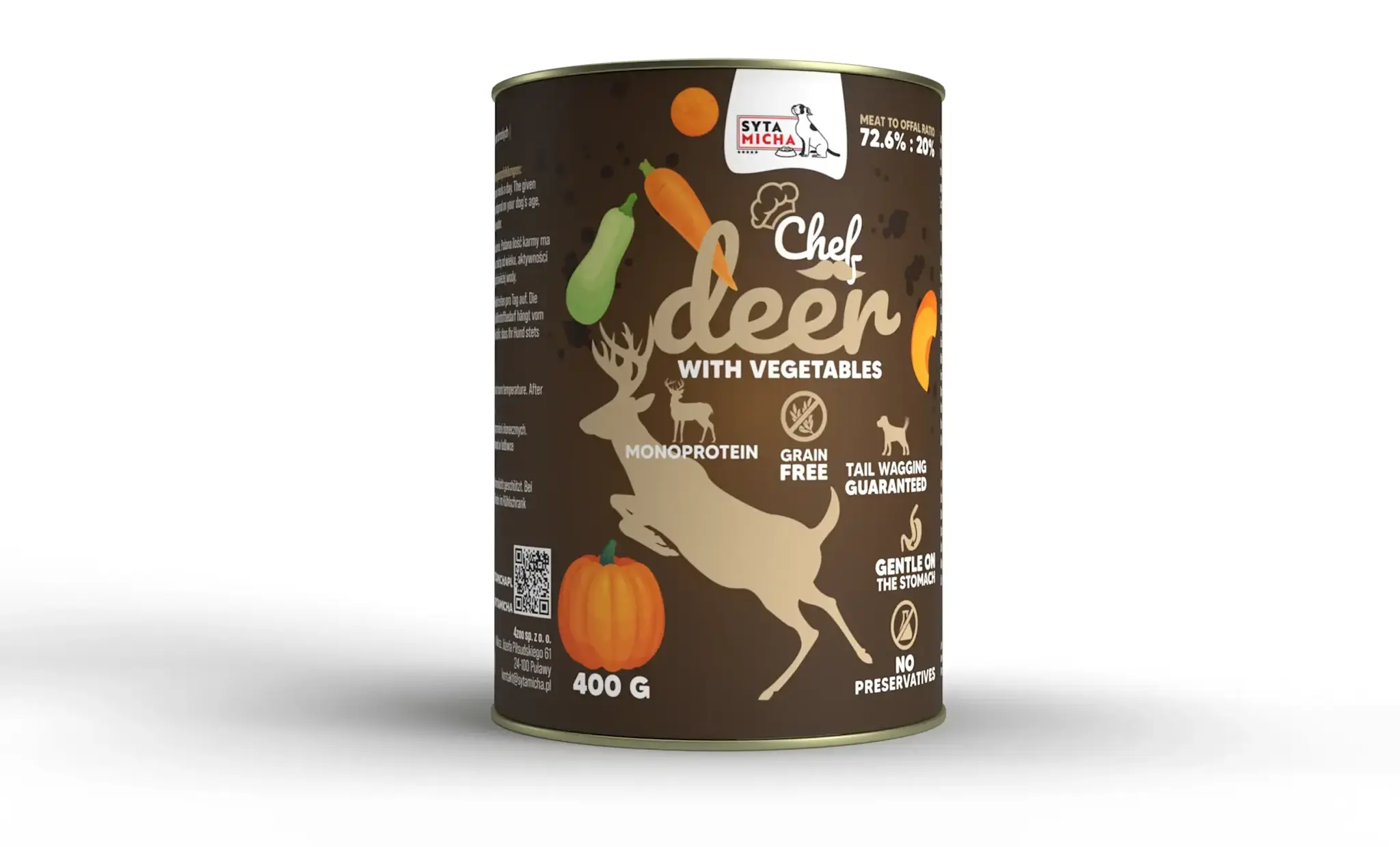 Syta Micha Wet Dog Food Deer with Vegetables