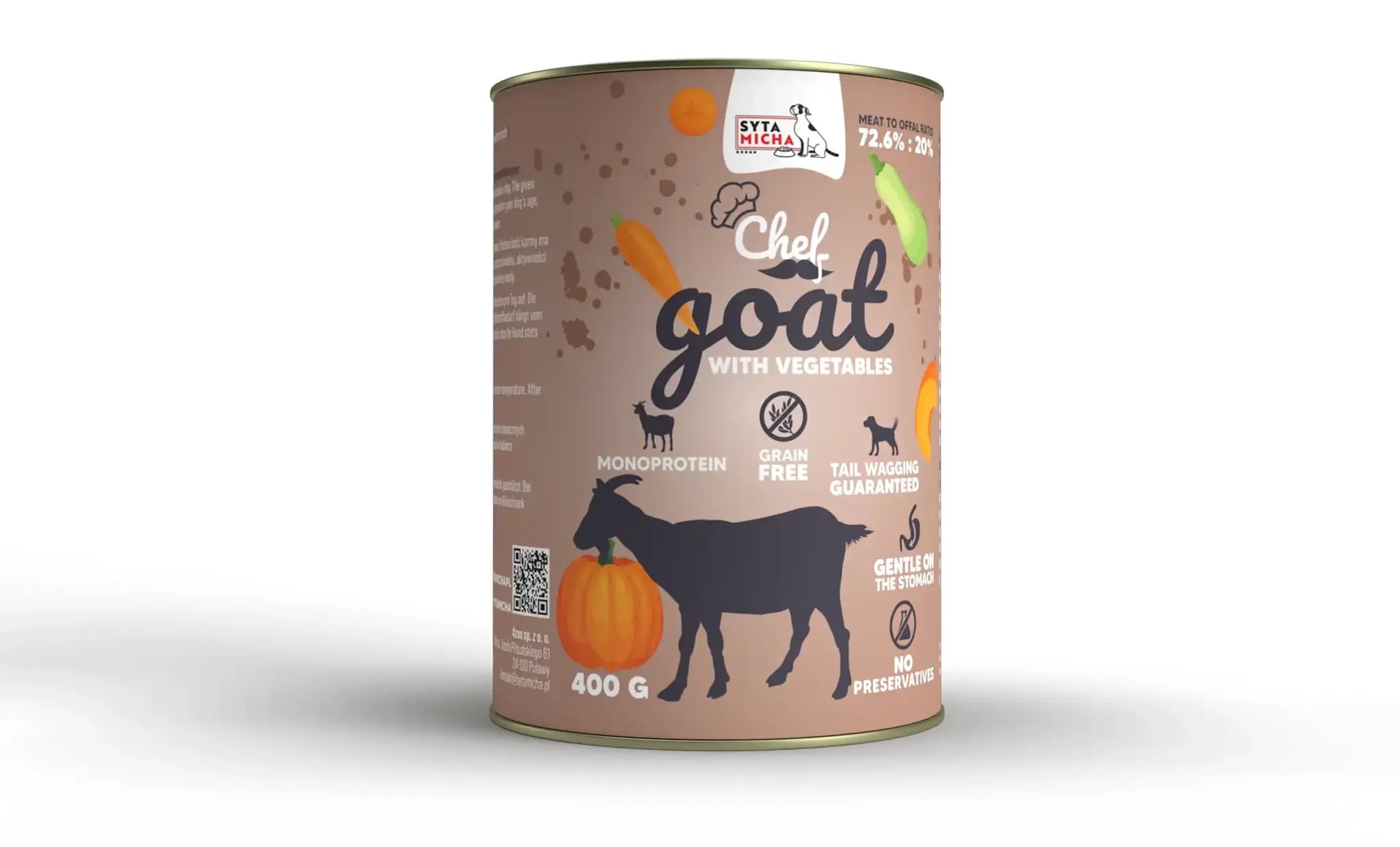 Syta Micha Wet Dog Food Goat with Vegetables
